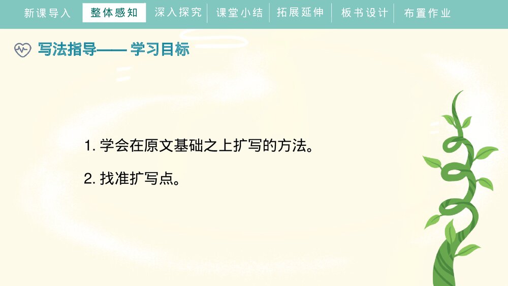 人教部编版初中语文九年级下册《写作：学习扩写》PPT课件6