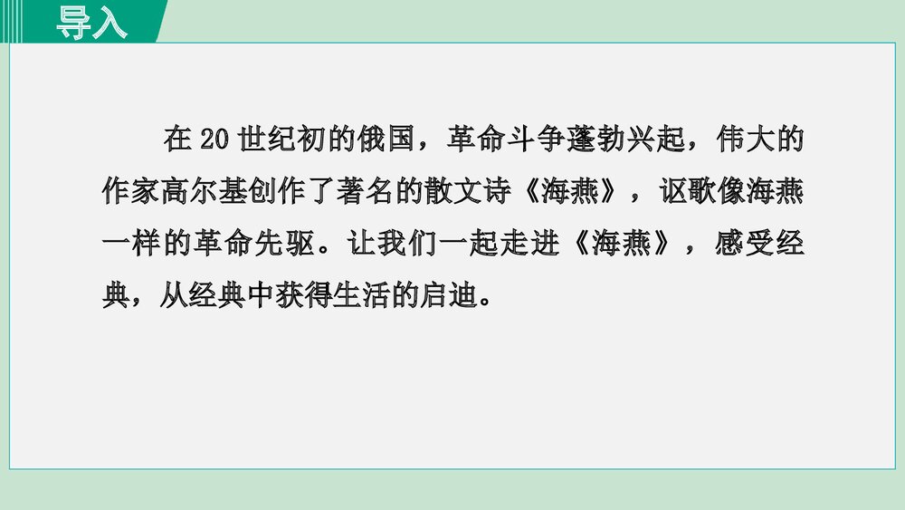 《海燕》部编版九年级语文下册PPT课件(第1课时)2