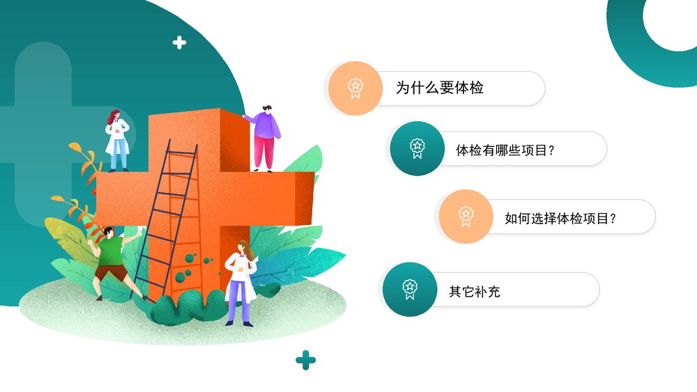 健康体检项目个性化定制PPT课件下载2