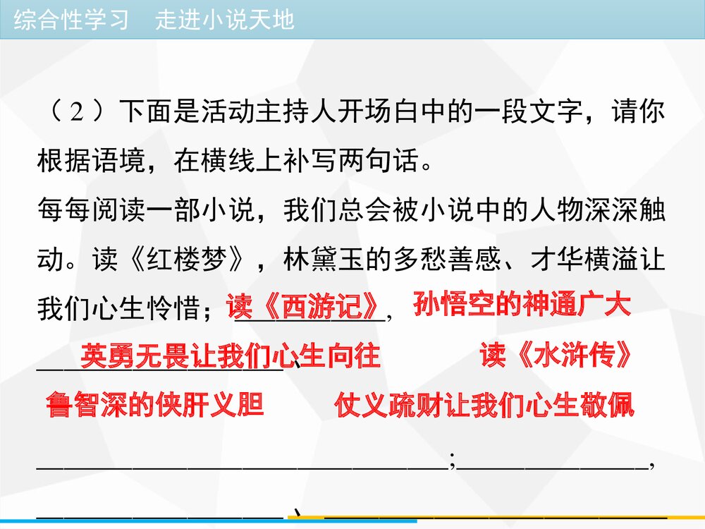 《走进小说天地》九年级语文上册部编版PPT课件(第四单元)6