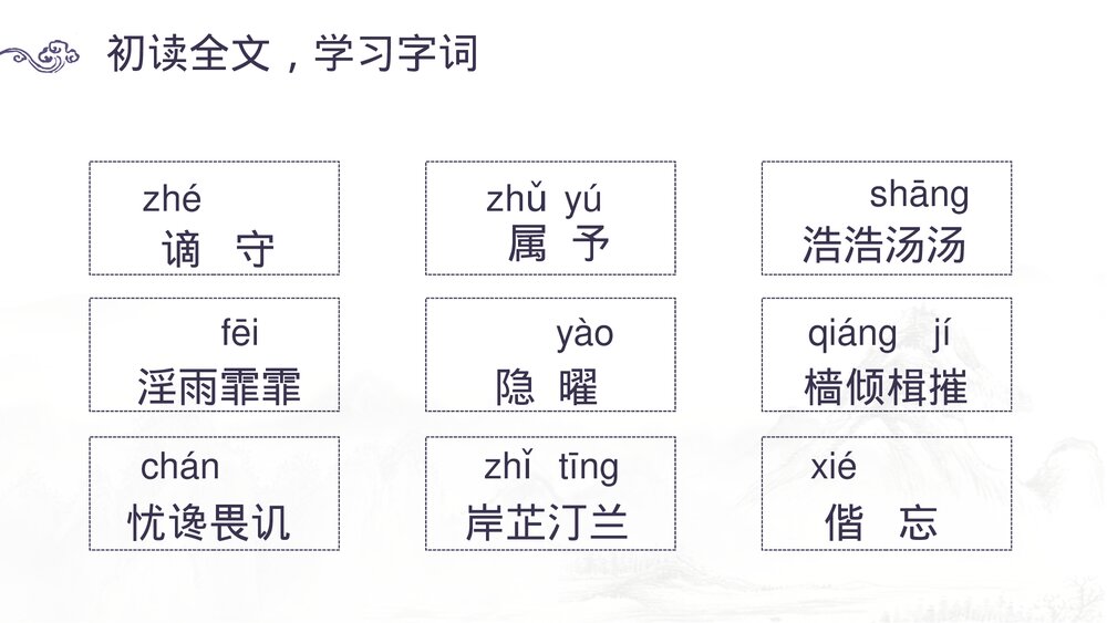 九年级语文上册《岳阳楼记》PPT课件下载6
