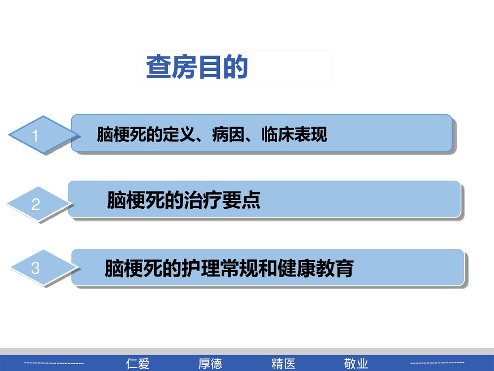 脑梗死患者的教学查房PPT课件3