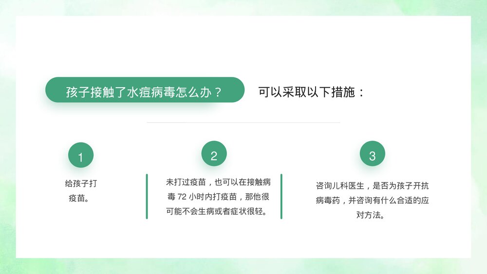 水痘治疗知识医疗科普宣传主题PPT课件下载5