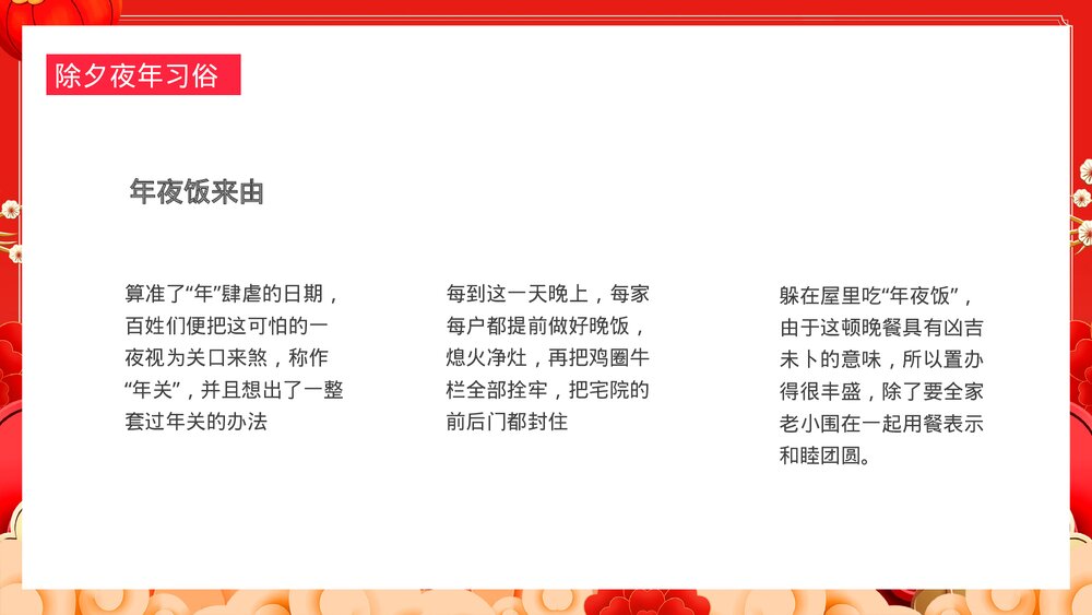 中国风福龙贺岁龙年大吉龙年习俗介绍PPT课件6