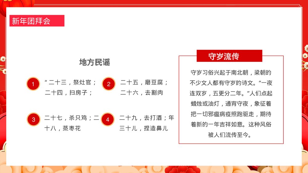 中国风福龙贺岁龙年大吉龙年习俗介绍PPT课件8
