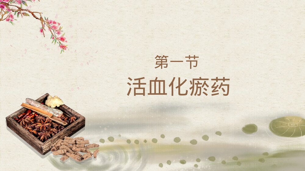 活血化瘀药中药介绍PPT课件下载3