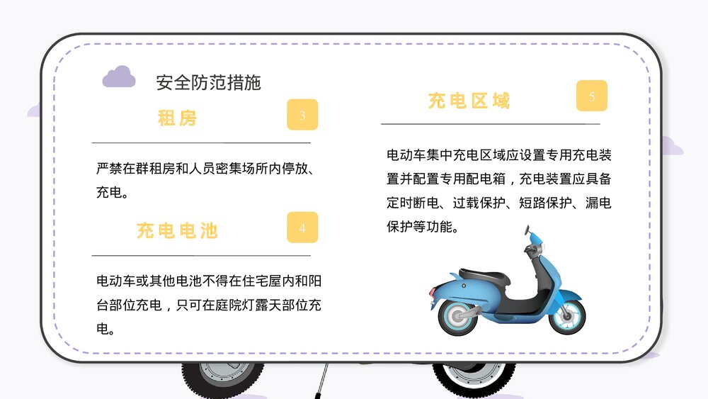 电瓶车安全知识培训讲座电动车消防安全五条七严禁学习PPT课件10