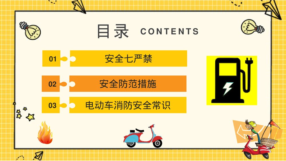 电动车消防安全七严禁电瓶车使用和管理注意事项说明PPT课件2
