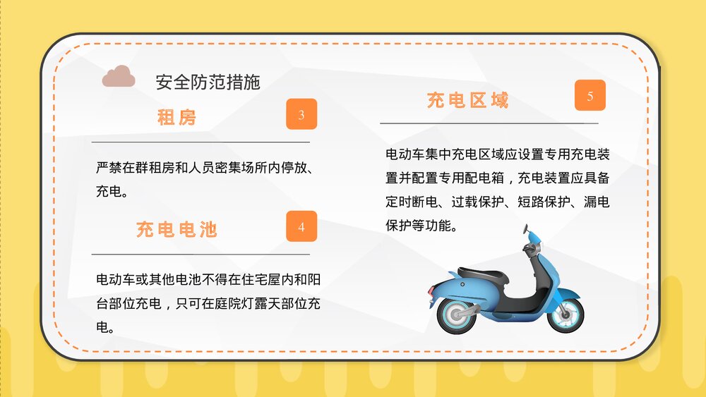 居民电动车充电用电安全防火知识宣传演讲PPT课件5