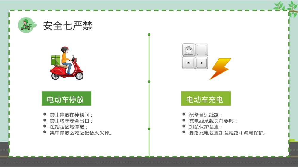 电动车消防安全七严禁居民日常防火意识培训PPT课件6