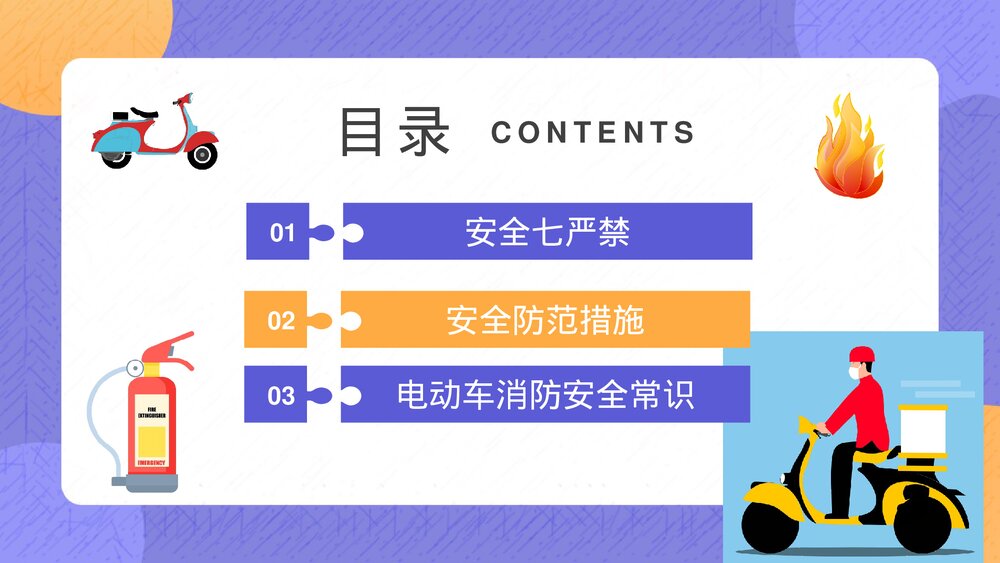 居民电动车电瓶车消防安全知识宣传活动方案PPT课件2