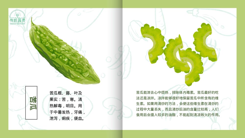 绿色有机蔬菜介绍PPT课件下载10