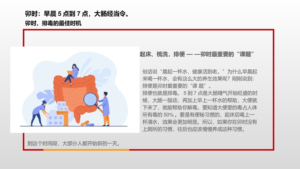 中医养生中医十二时辰对应脏腑图身体健康管理方案PPT7